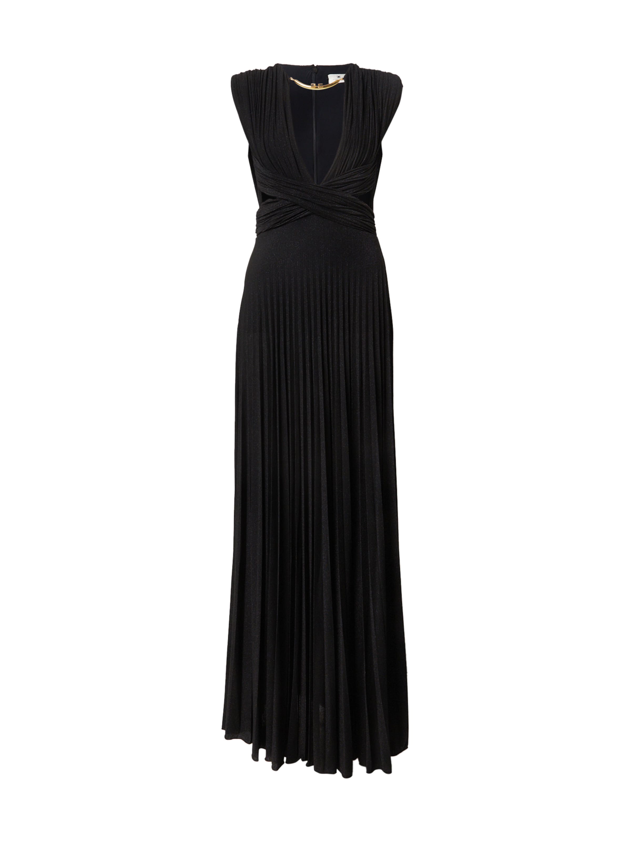 Elisabetta Franchi Večerna obleka | črna barva: sprednja stran