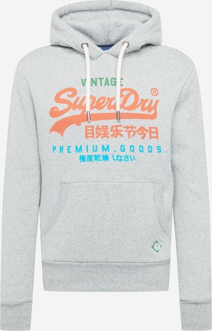 Sweat-shirt Superdry en gris : devant