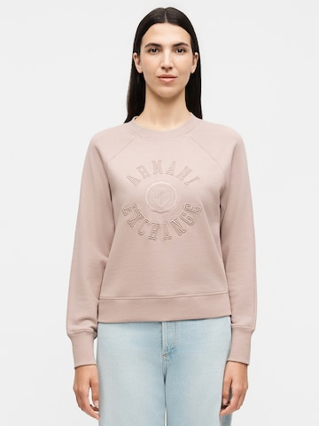 Felpa di ARMANI EXCHANGE in rosa: frontale