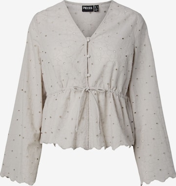 Chemisier 'PCArmorine' PIECES en gris : devant