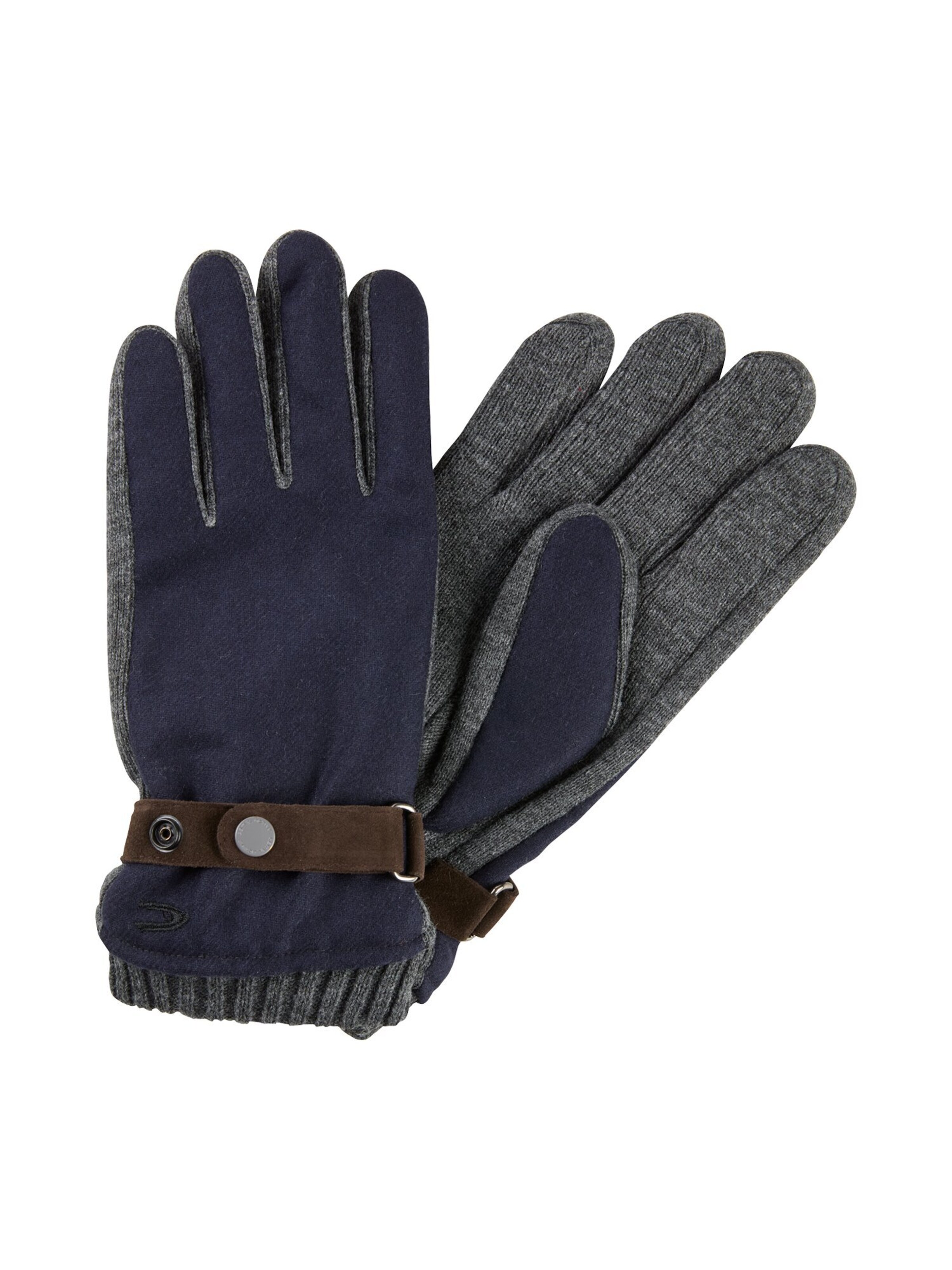 CAMEL ACTIVE Full Finger Gloves in Blue: front