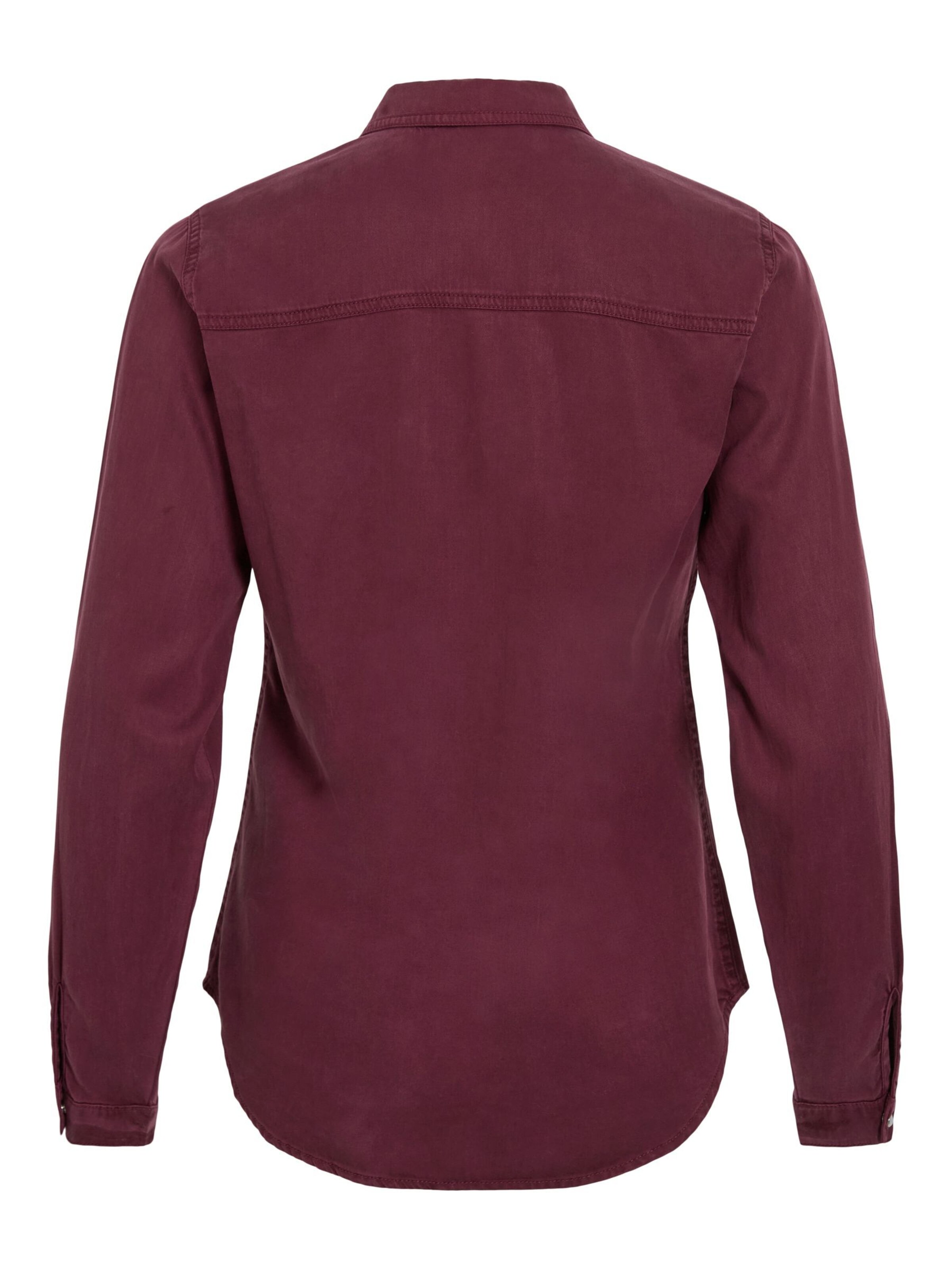 VILA Skinny Blouse 'BISTA' in Purple