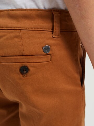 WE Fashion Slim fit Trousers in Brown