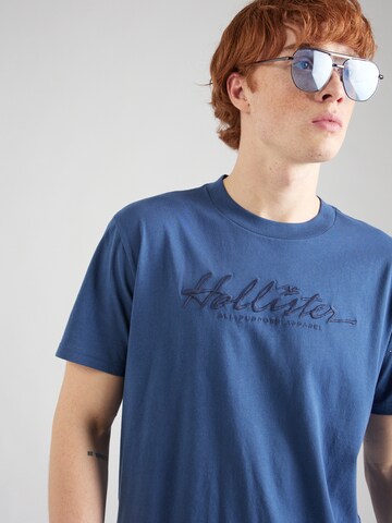 T-Shirt 'TECH' HOLLISTER en bleu