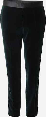 BOSS Slimfit Suorat housut 'Genius Tux' värissä vihreä: etupuoli