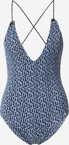 Tommy Hilfiger Underwear Triangle Swimsuit in Blue: front