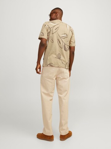 JACK & JONES Μπλουζάκι 'JJPalma' σε μπεζ