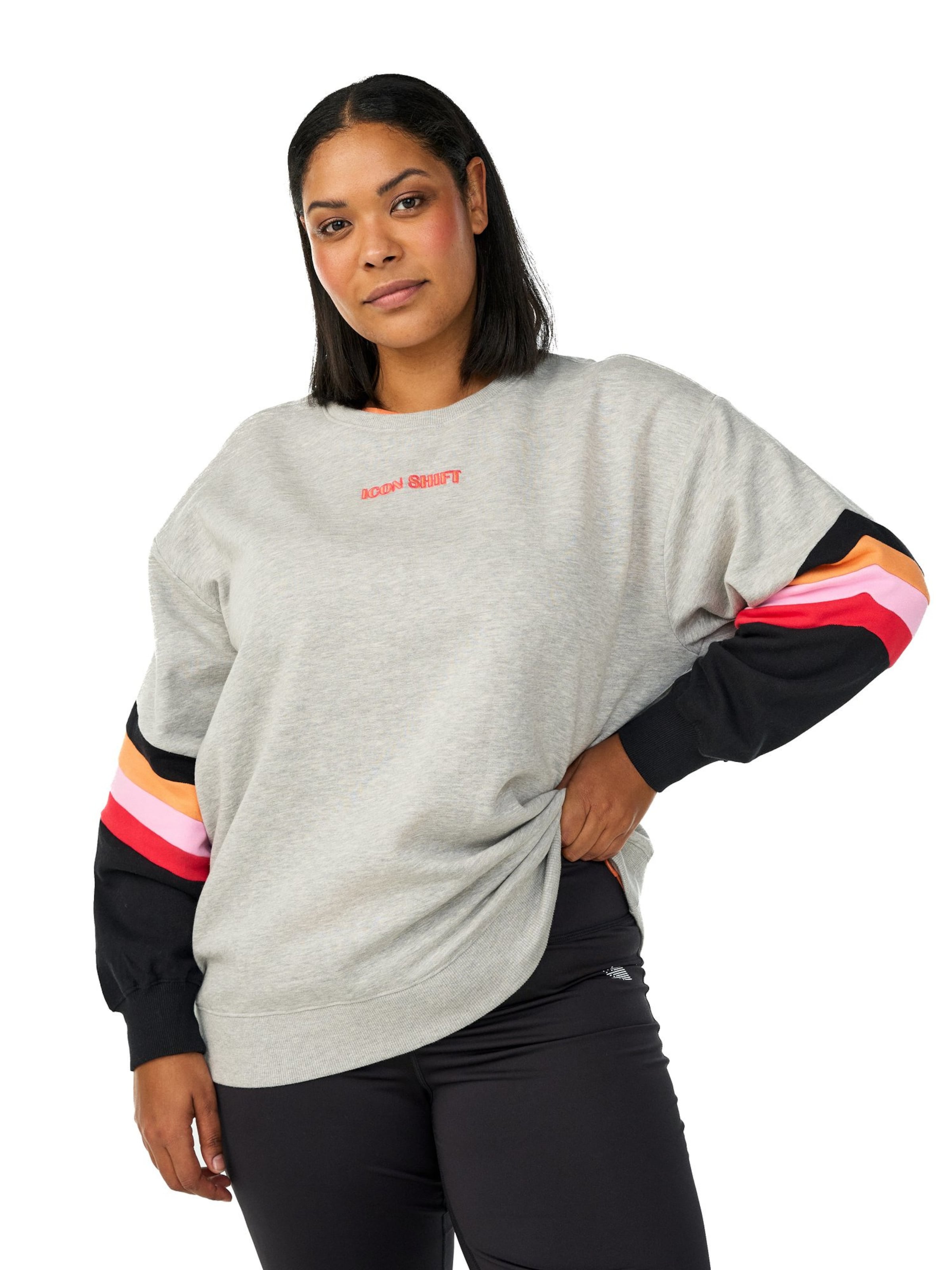 Felpa 'ANJI' di Active by Zizzi in grigio