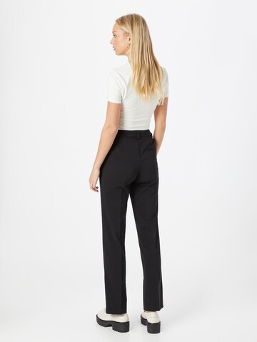 Gina Tricot Regular Chino Pants 'Ella' in Black