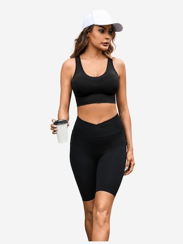 AOTTORI Bralette Sports Bra in Black