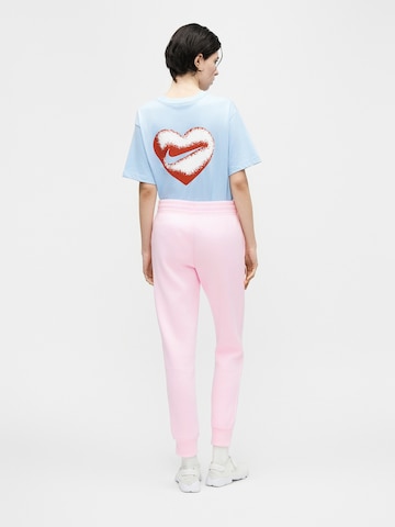 Nike Sportswear Ozke Hlače 'Phoenix Fleece' | roza barva