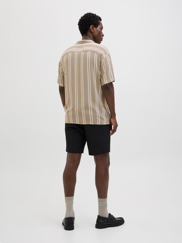 JACK & JONES Comfort fit Overhemd 'JJEJeff' in Beige