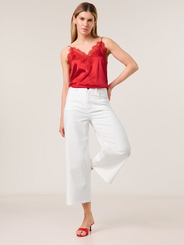 TAIFUN Wide leg Jeans in White