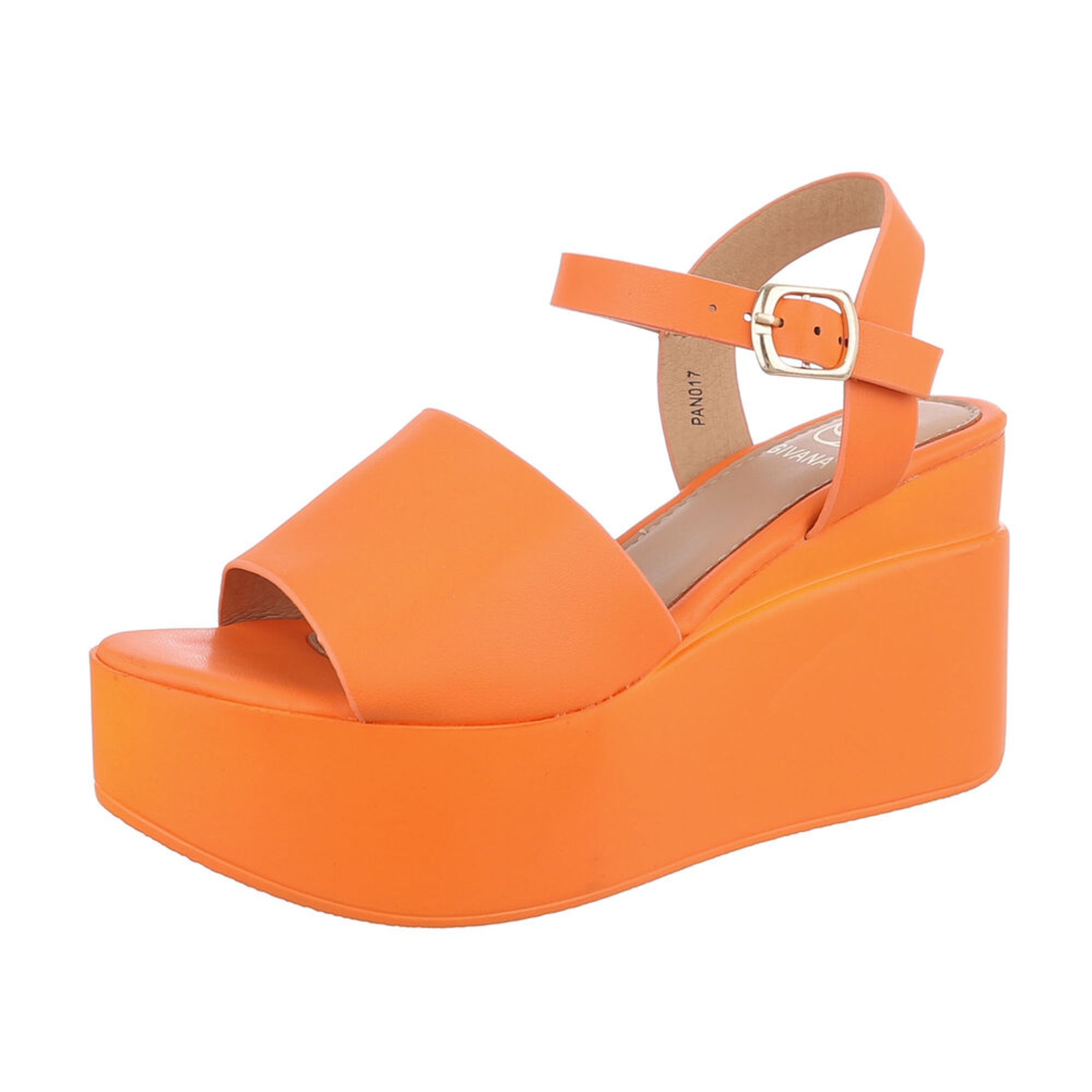 Ital-Design Sandale in Orange: Vorderseite