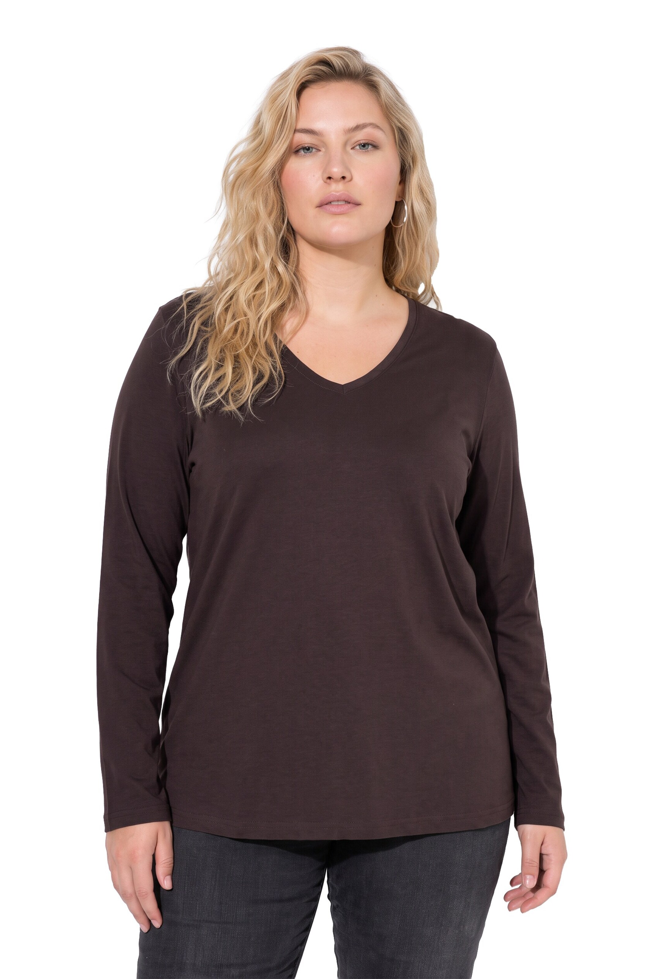 Ulla Popken Shirt in Brown: front