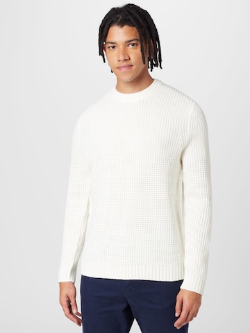 Only & Sons Sweter 'ADAM' w kolorze biały: przód