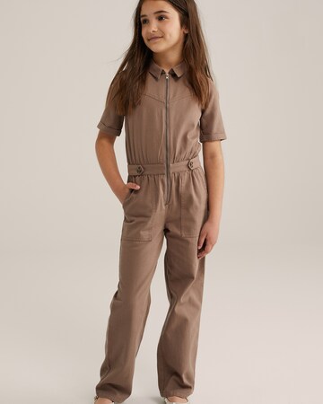 WE Fashion Комбинезон в Коричневый: спереди