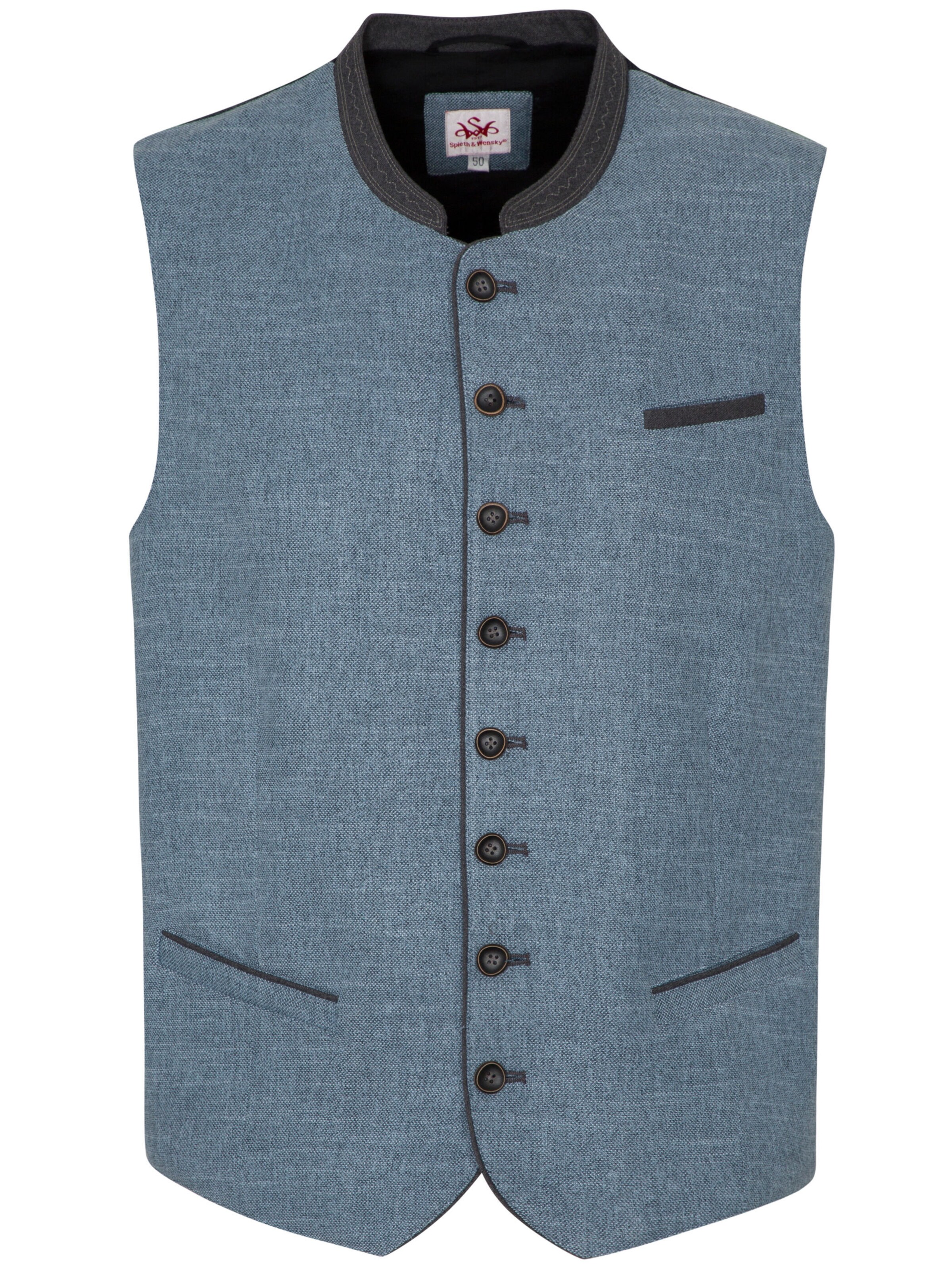 SPIETH & WENSKY Traditional vest in Blue: front