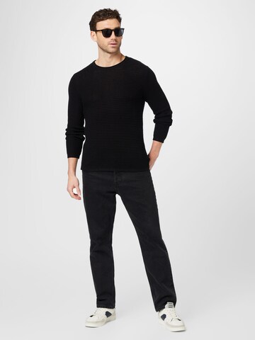 JACK & JONES Sweter 'PHIL' w kolorze czarny