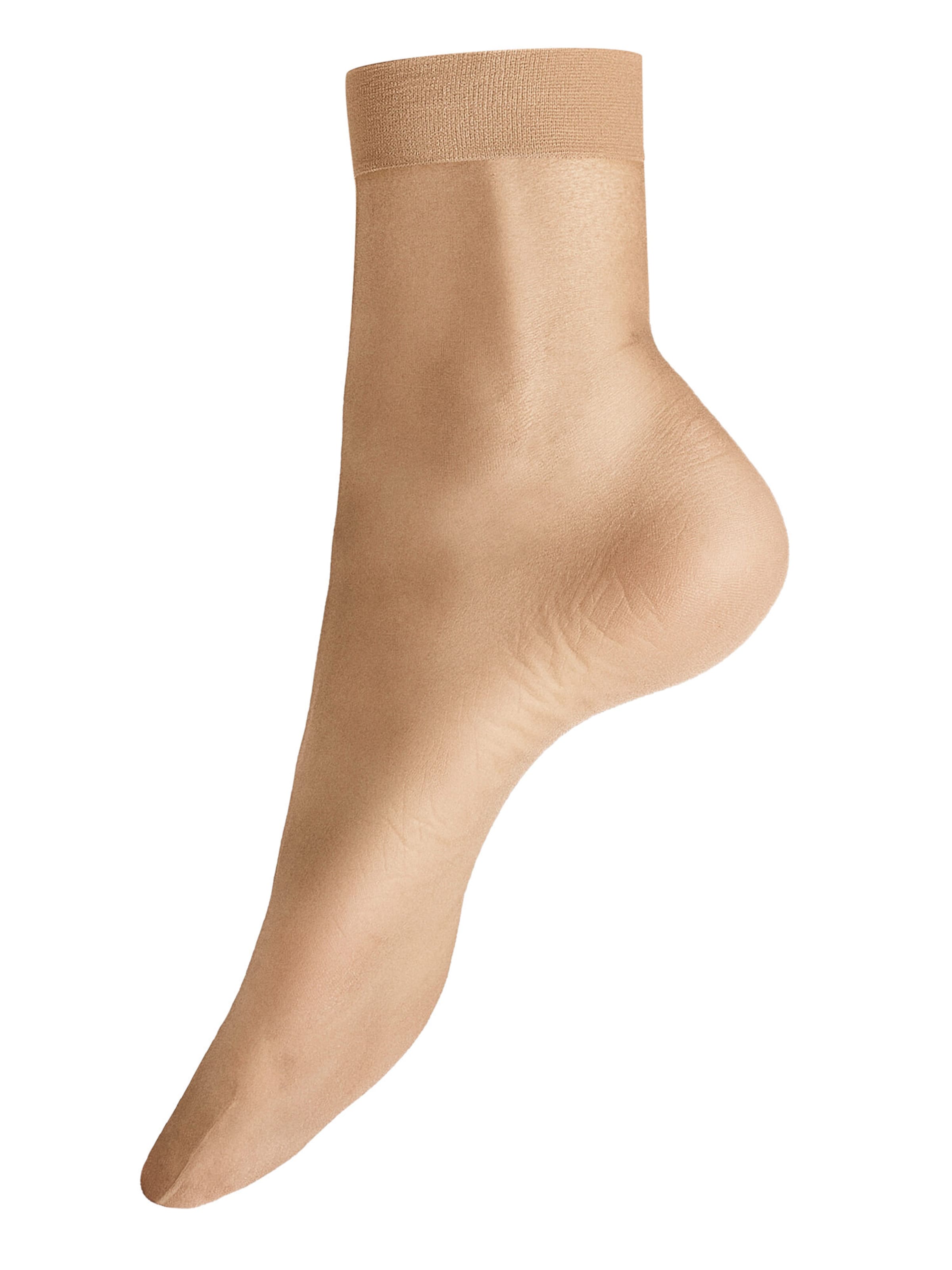 Calzino 'Light 8' di Hudson in beige: frontale