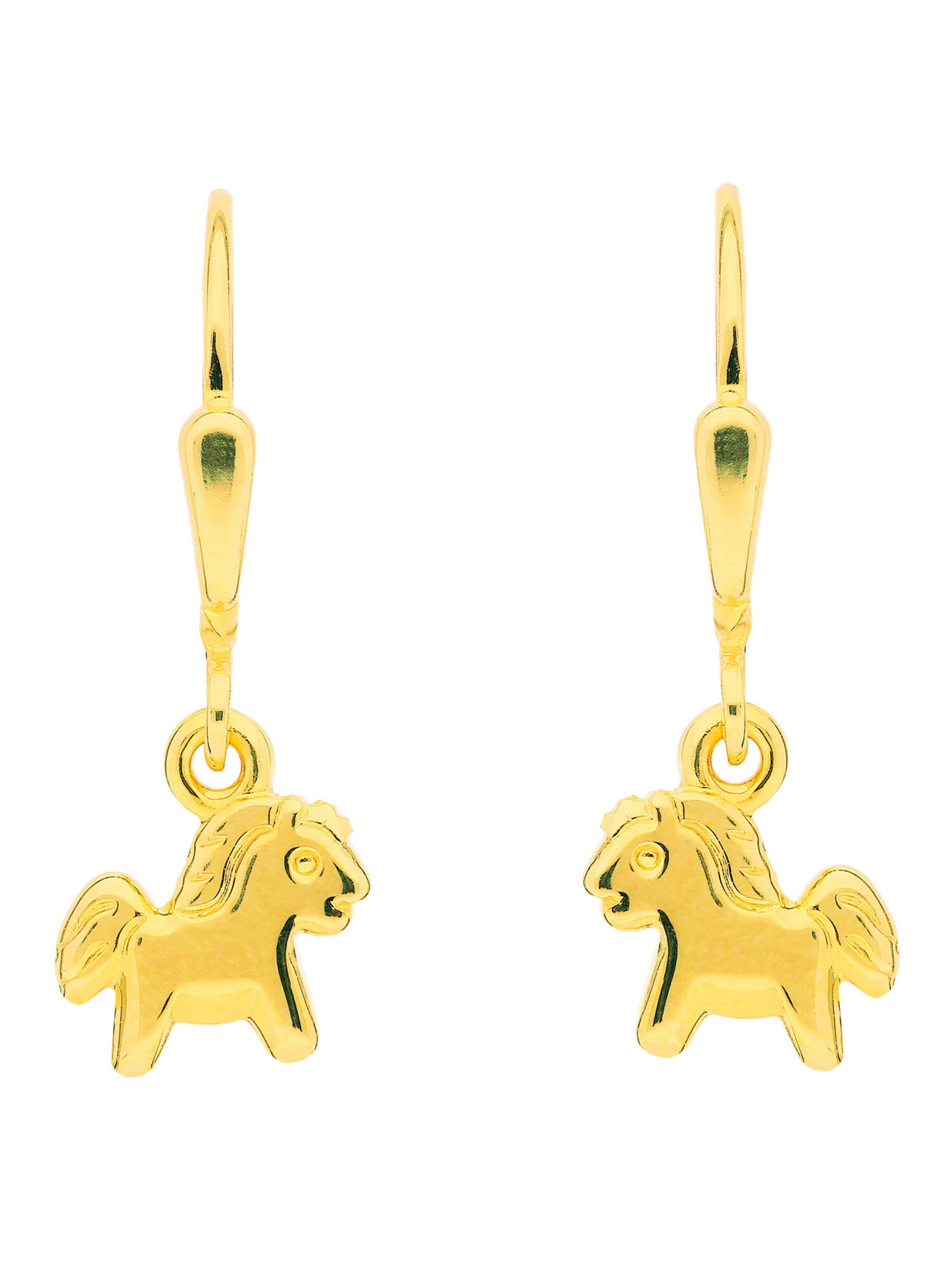 Adelia´s Ohrringe in Gold: Vorderseite