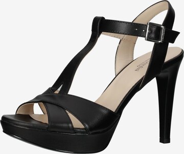 Nero Giardini Strap Sandals in Black: front