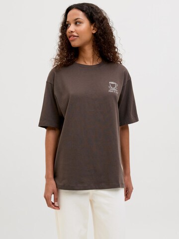 JJXX Oversized shirt 'JXMILLOW' in Bruin: voorkant