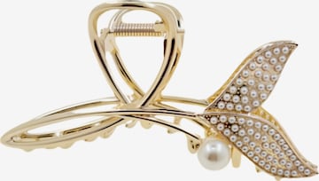 soho Hair accesoiresNakit za kosu 'Mermaid Hair Claw - Pearl' - zlatna boja: prednji dio