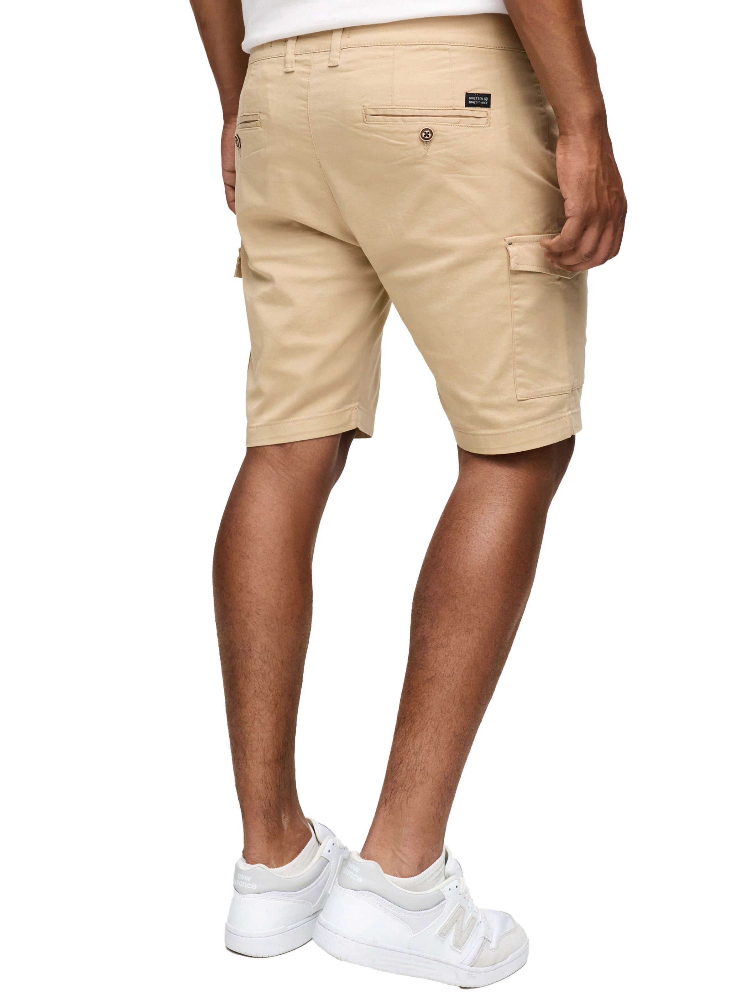 INDICODE Regular Cargohose 'Indicode Laulax'‌‌‌‌‌ in Beige