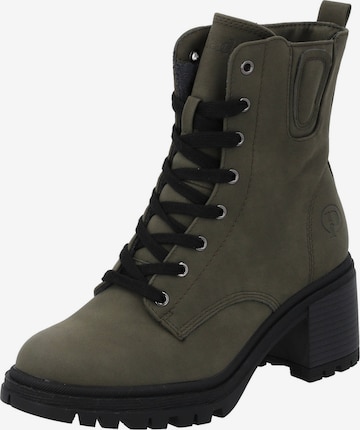 Palado Schnürstiefelette 'Kaence' in Grün: Vorderseite