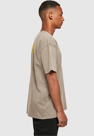 Merchcode T-Shirt 'Yellow Submarine - Monster No.4' in Braun