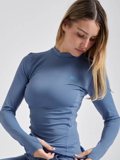 SPORTKIND Performance shirt 'High-Neck' in XS in Smoke grey, Item view