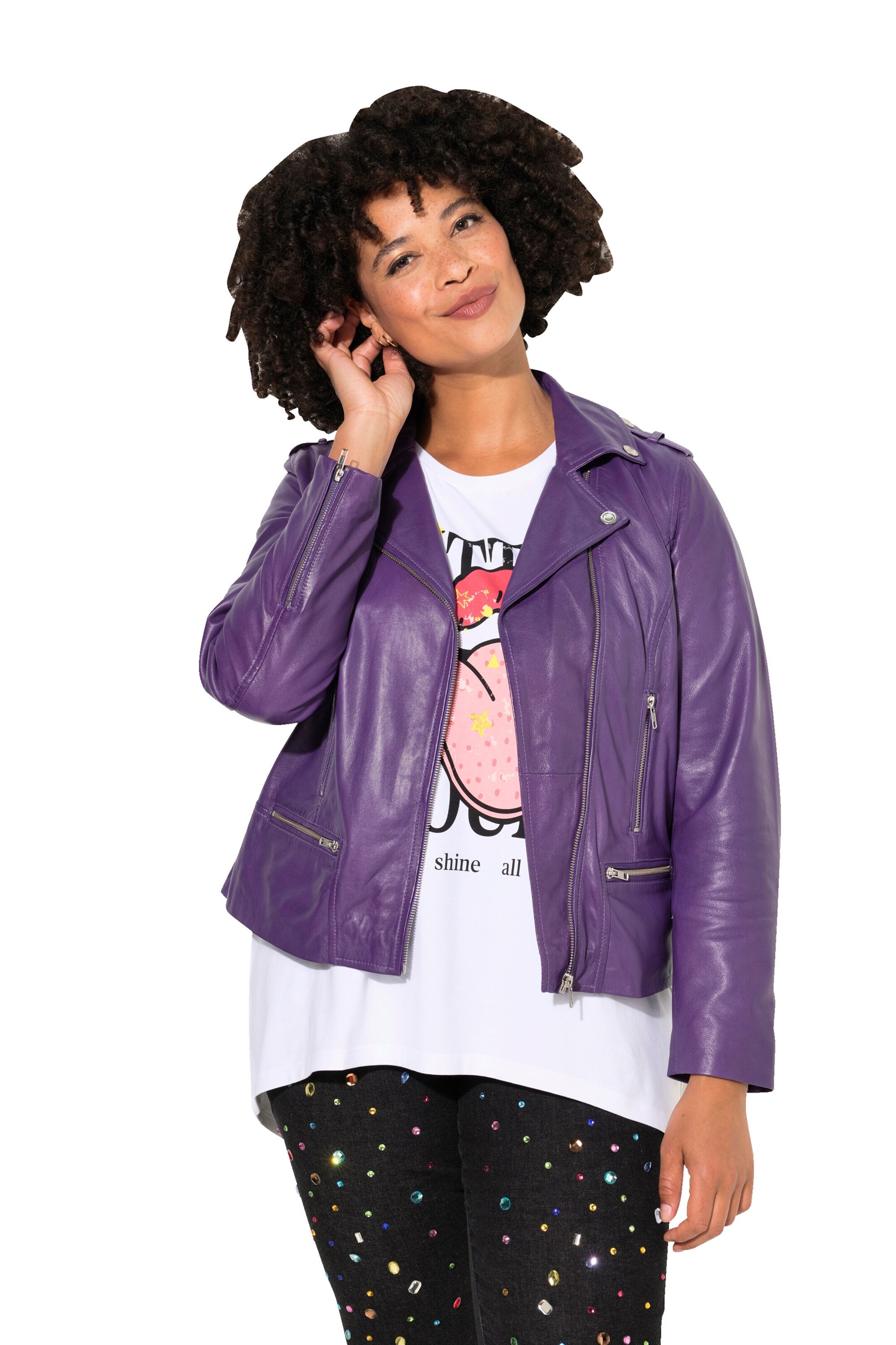 Angel of Style Tussenjas in Lila: voorkant