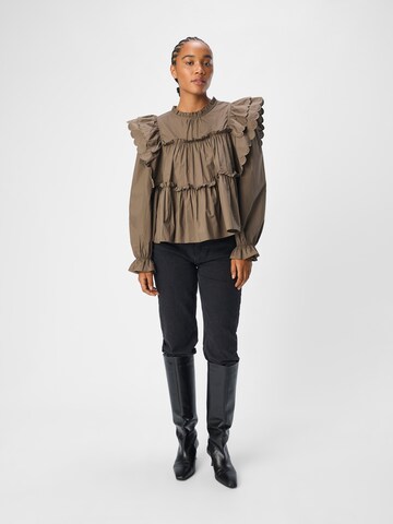 OBJECT Bluse 'OBJHope' in Braun