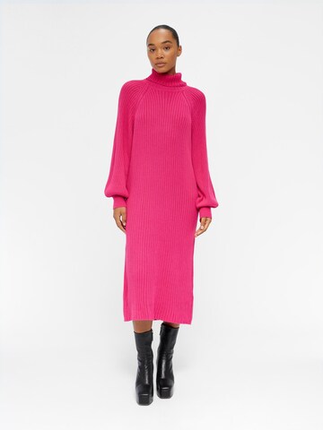 OBJECT Knitted dress 'Line' in Pink