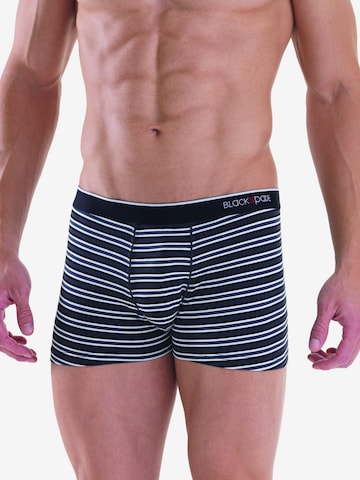 Blackspade Boxershorts ' Stripes ' in Zwart: voorkant