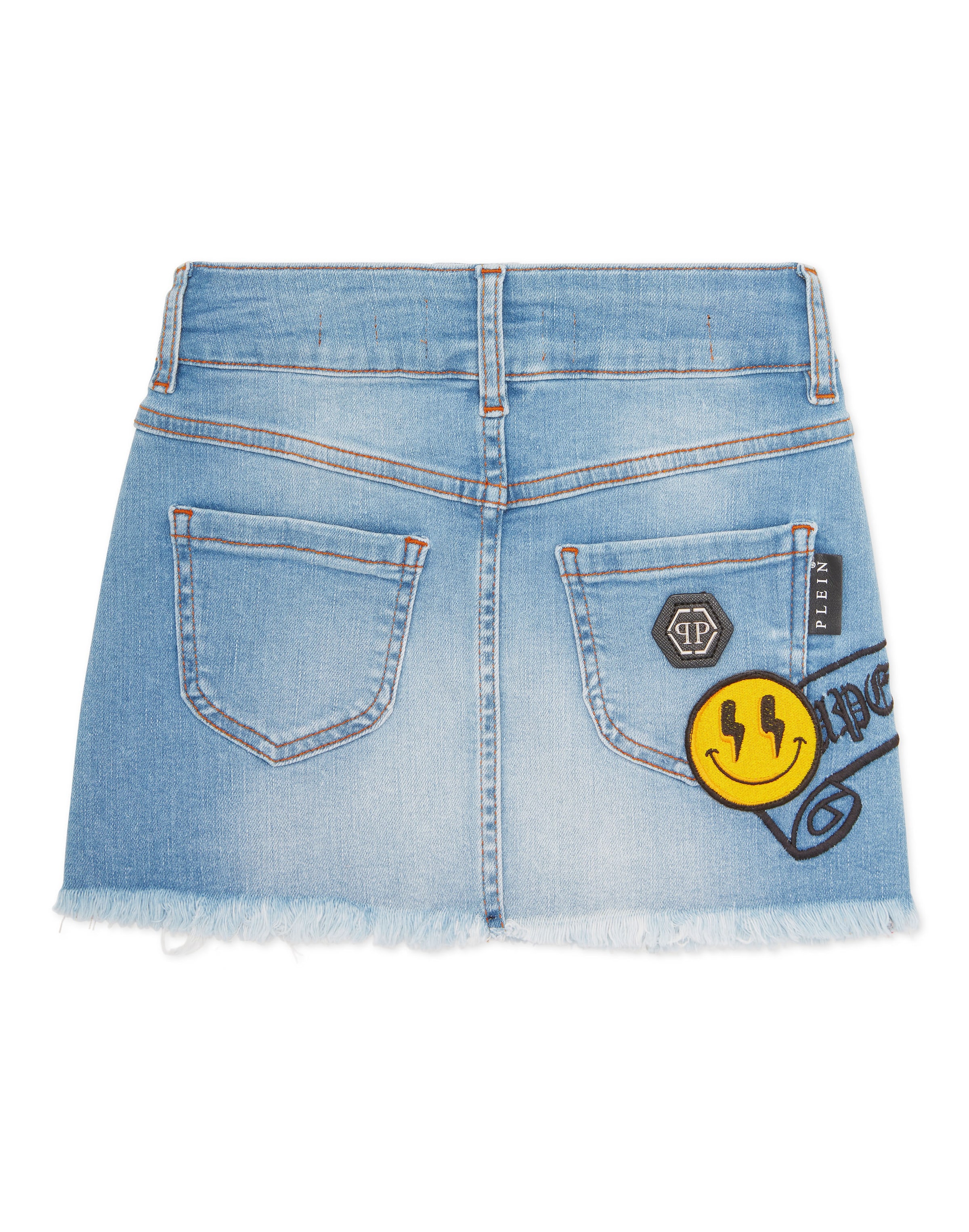 Philipp Plein - Falda 'Smile' en azul