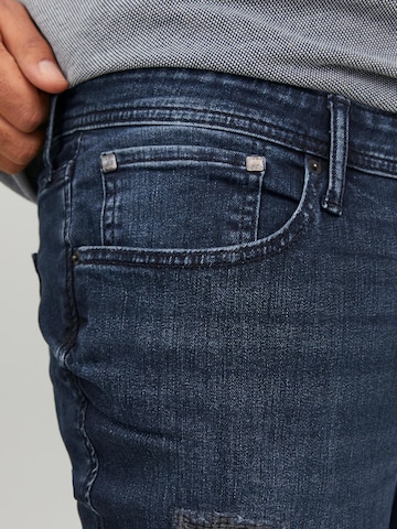 Jack & Jones Plus - Skinny Calças de ganga 'Liam' em azul