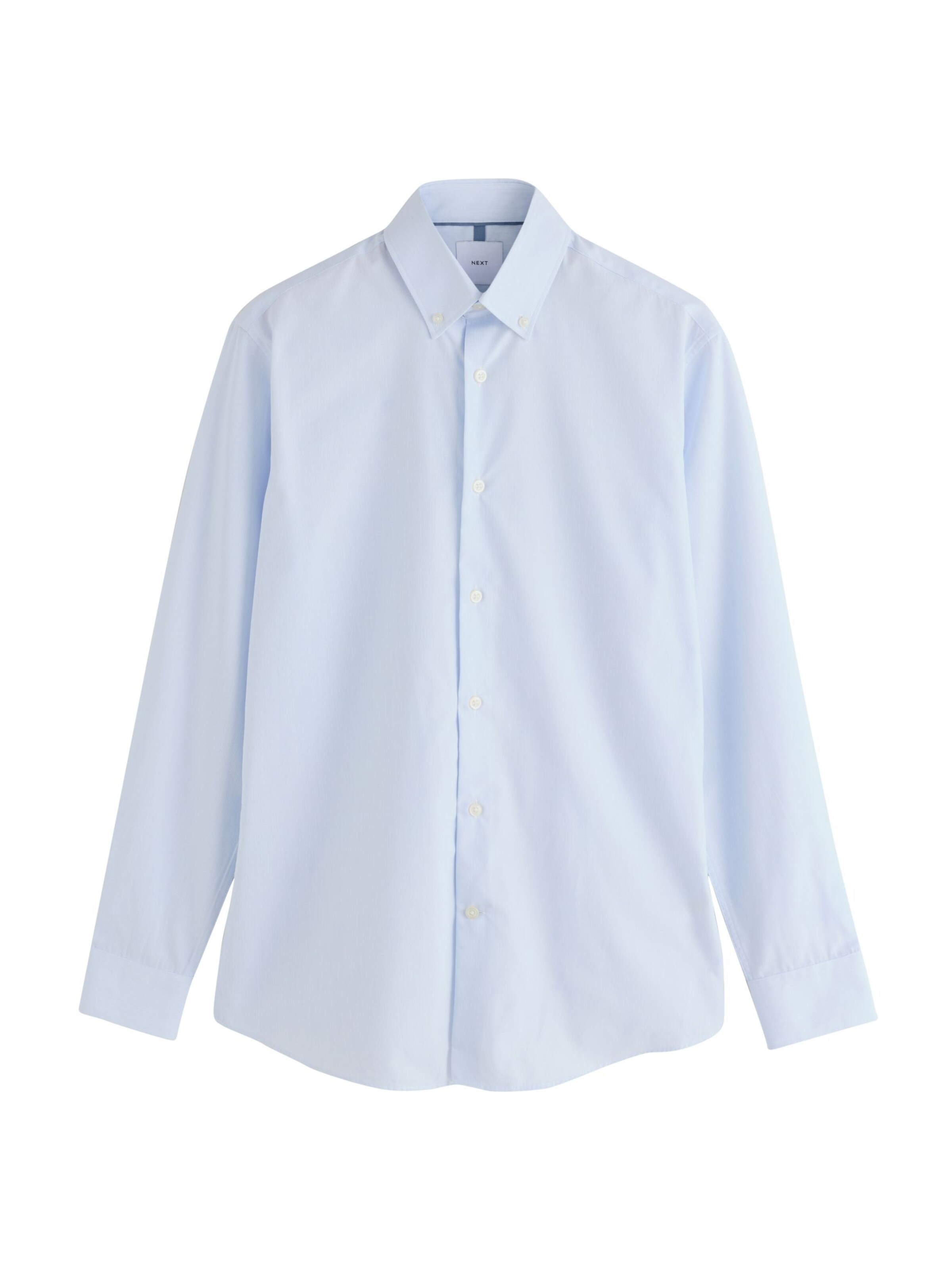 Next Slim fit Business shirt in Blue: front