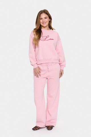 SAINT TROPEZ Sweatshirt 'ZlovinaSZ' in Pink