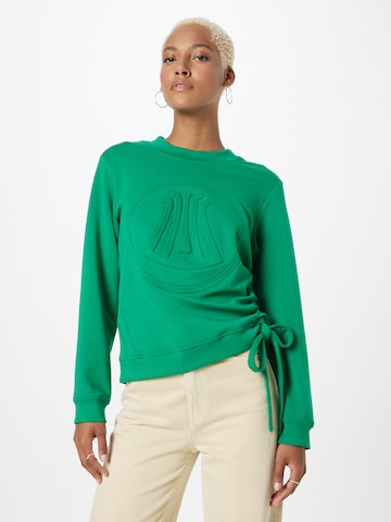 Herrlicher Sweatshirt in Green: front