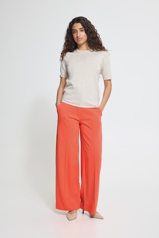 Wide Leg Pantalon 'IHKate' ICHI en orange