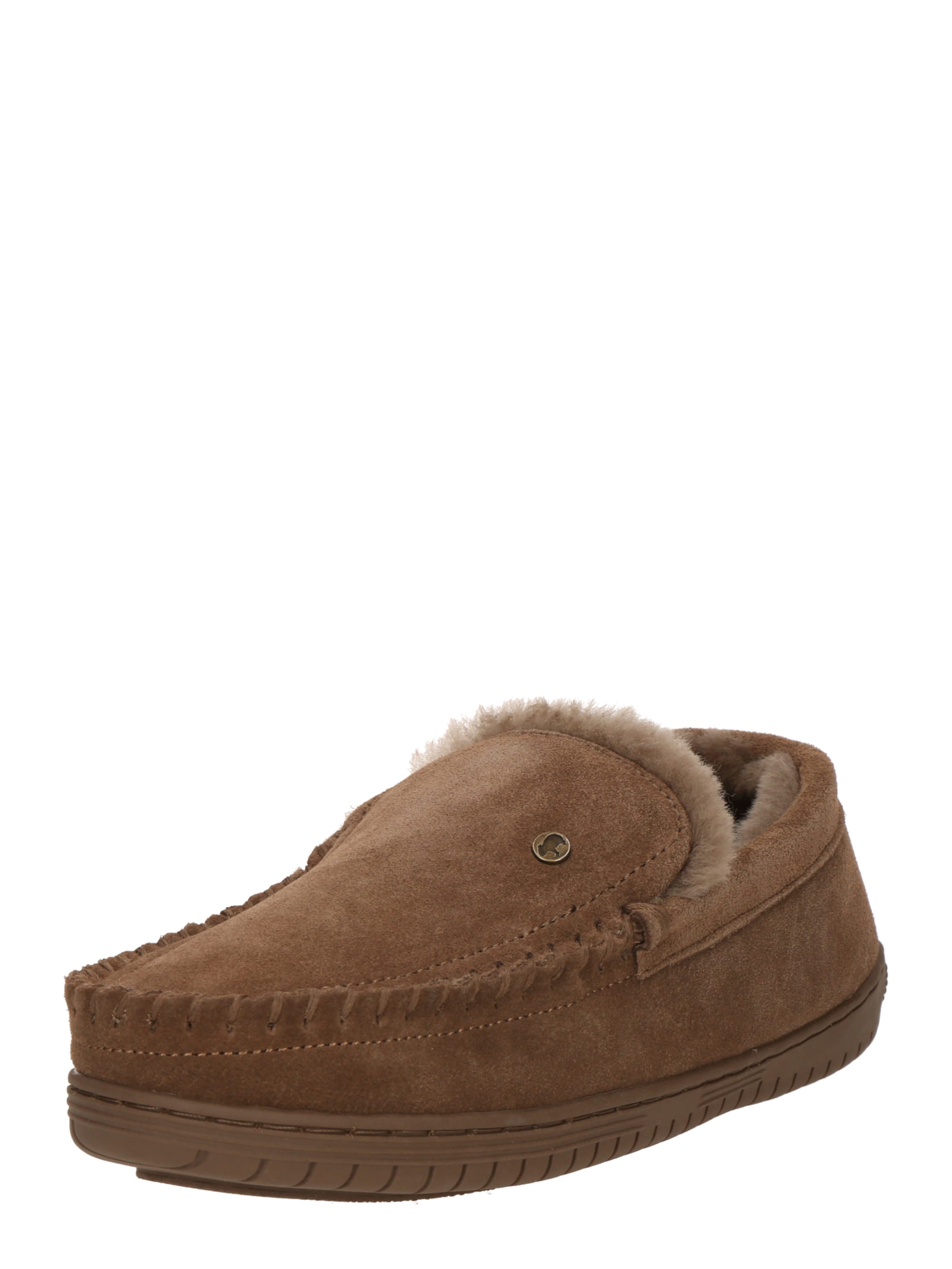 Warmbat Papuče 'Grizzly' - Béžová: predná strana