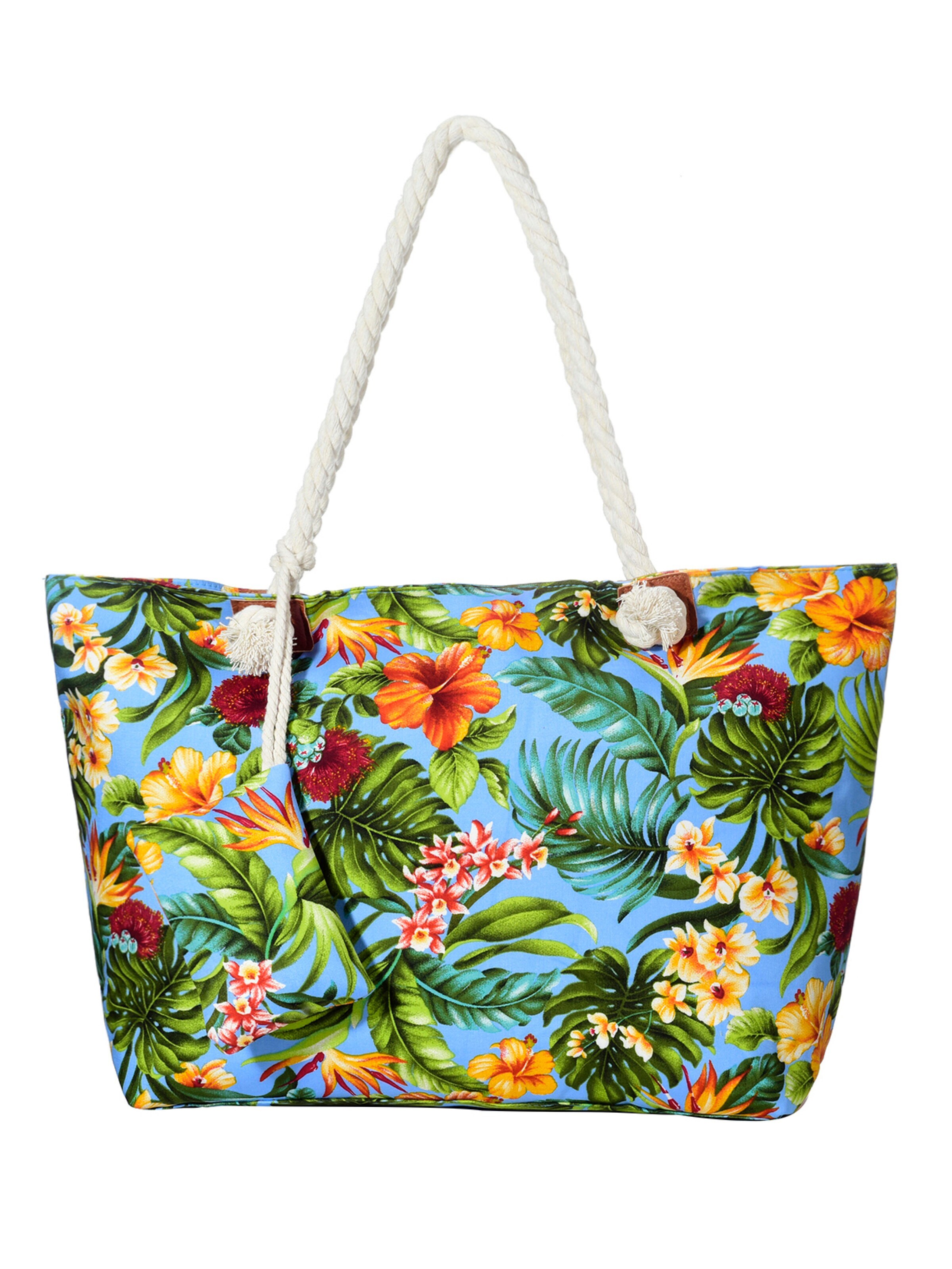 DonDon Beach Bag in Blue: front