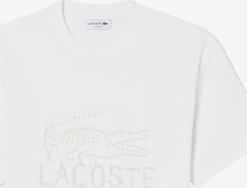 T-Shirt LACOSTE en blanc : devant