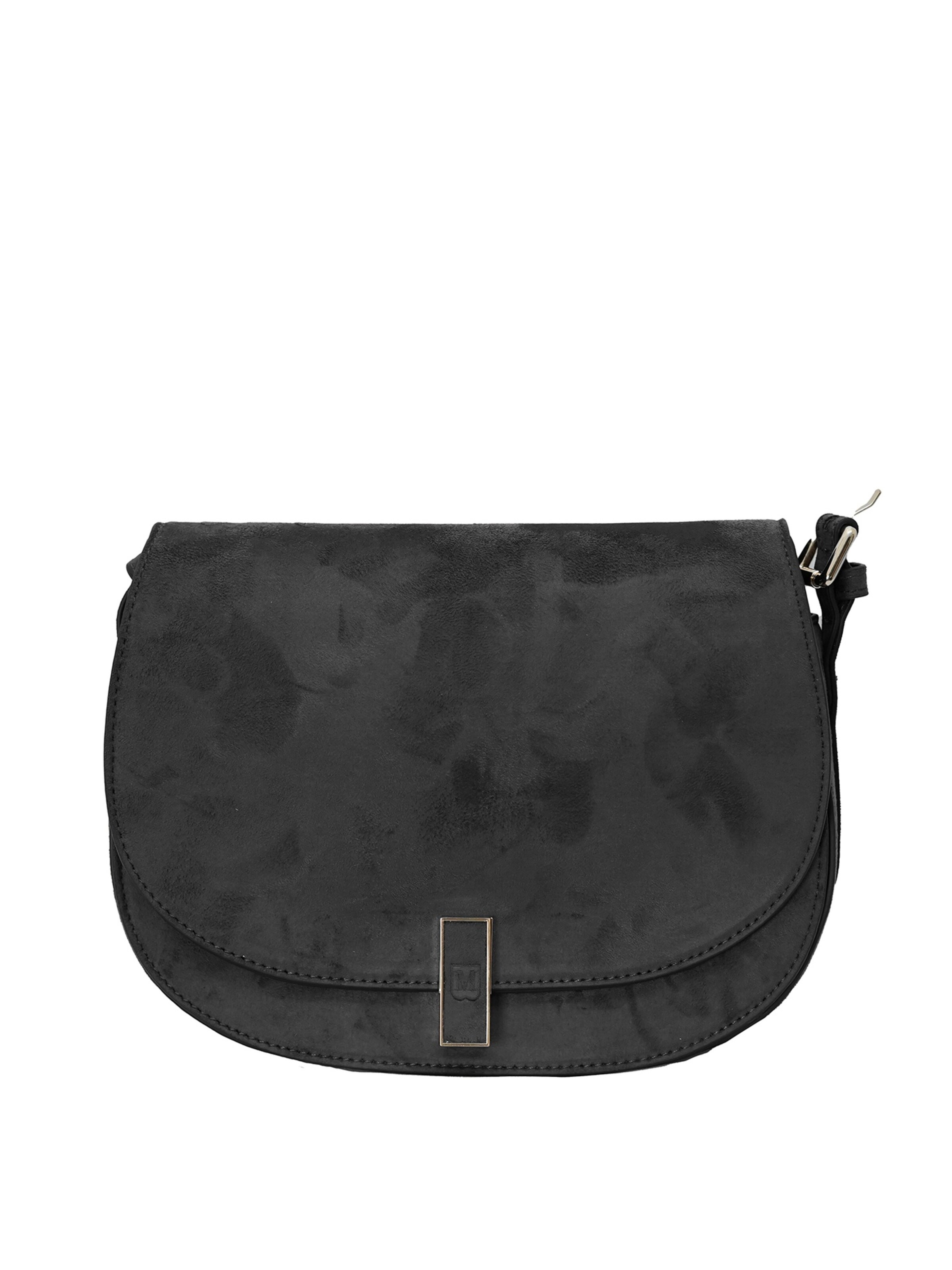 Borsa a spalla 'Borsa a Spalla Donna Bruno Magli Kate Eco-Pelle Nera con Fibbia' di Bruno Magli in nero: frontale