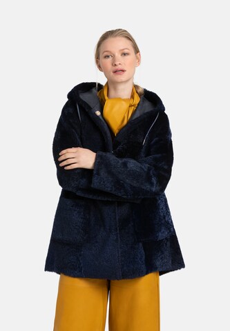 Werner Christ Between-seasons coat in Blue: front