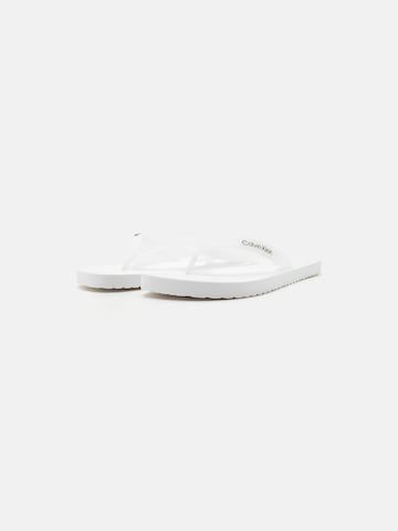 Tongs Calvin Klein en blanc