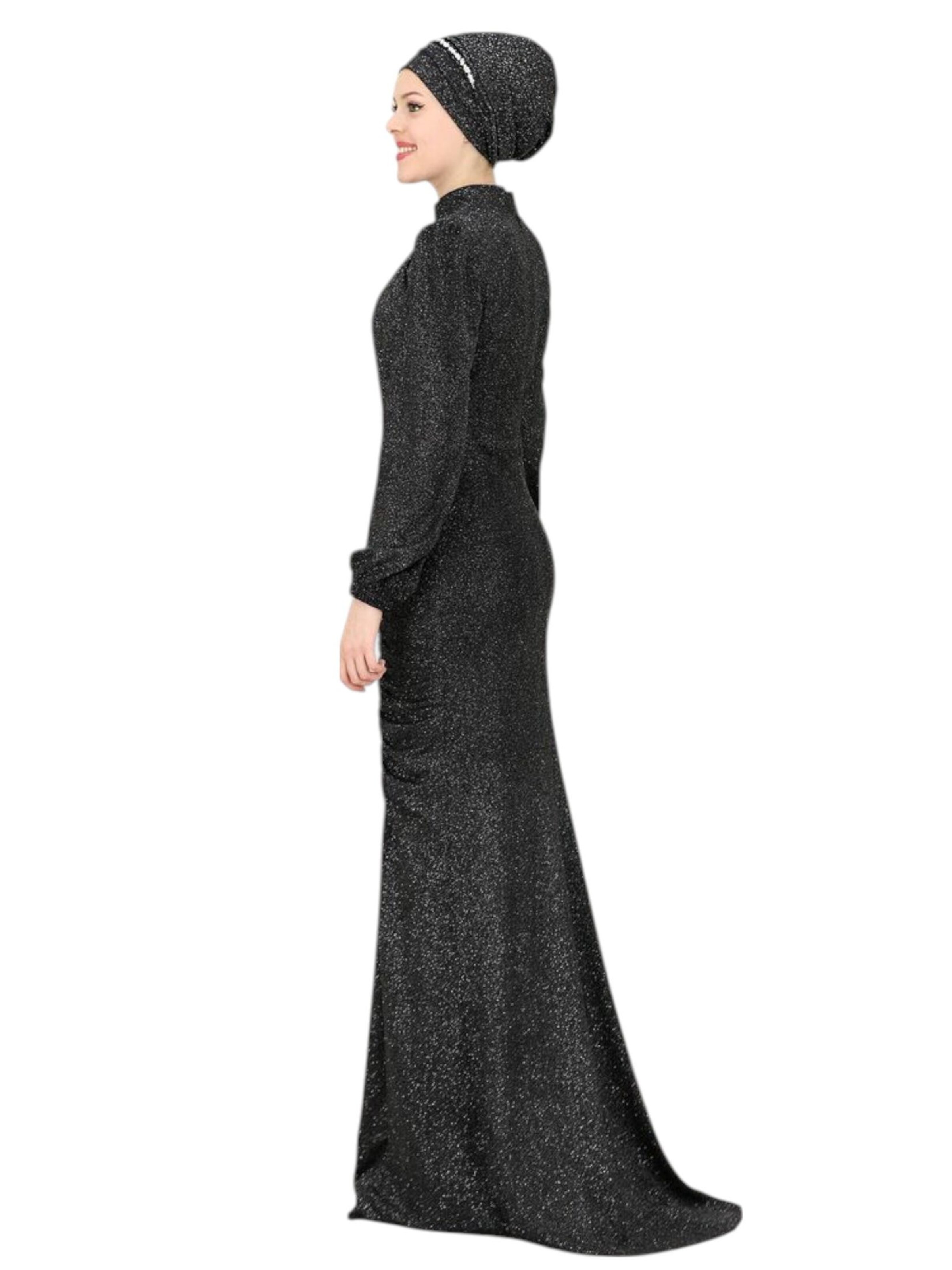 fashionshowcase Avondjurk 'RÜYA' in Zwart