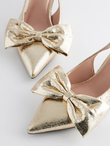 Next - Sapatos abertos atrás 'Forever Comfort® ' em ouro